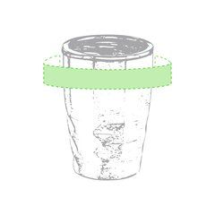 Vaso Térmico 350ml Aislamiento Cobre 24h Frío | Alrededor del vaso | 80 x 30