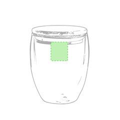 Vaso Térmico de Cristal/Bambú 250ml | Centrado parte superior | 25 x 30