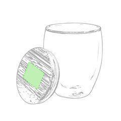 Vaso Térmico de Cristal/Bambú 250ml | Centrado en la Tapa | 55 x 55