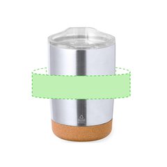 Vaso Térmico Inox 350ml Base Corcho | Area 4