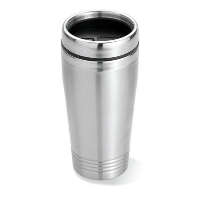 Vaso Doble Capa Acero 400ml Plata