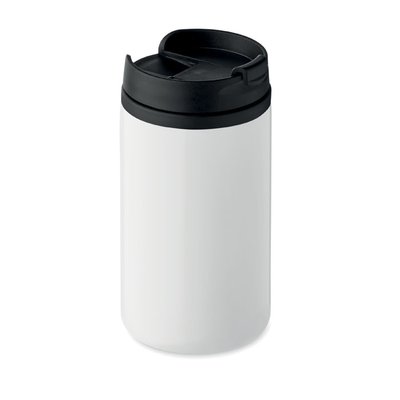 Vaso Doble Capa Antifugas 250ml Blanco