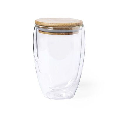 Vaso doble pared de cristal 350ml