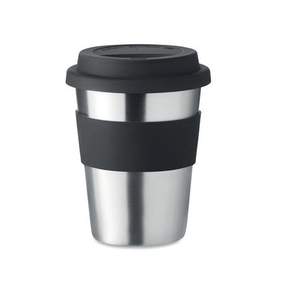 Vaso Inox con Tapa Silicona 350ml