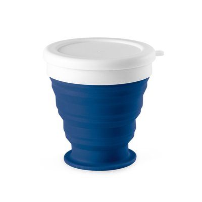 Vaso Plegable de Silicona 250mL Azul