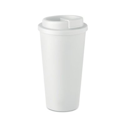 Vaso PP Térmico Reutilizable 475ml Blanco