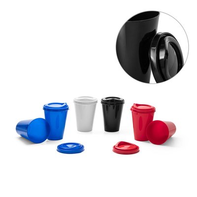 Vaso reutilizable con tapa 430mL