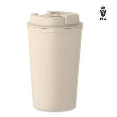 Vaso con tapa 350 ml Beig