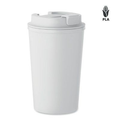 Vaso con tapa 350 ml Blanco