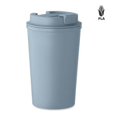 Vaso con tapa 350 ml Petroleo