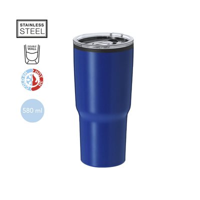 Vaso térmico 580 ml dosificador en tapa transparente