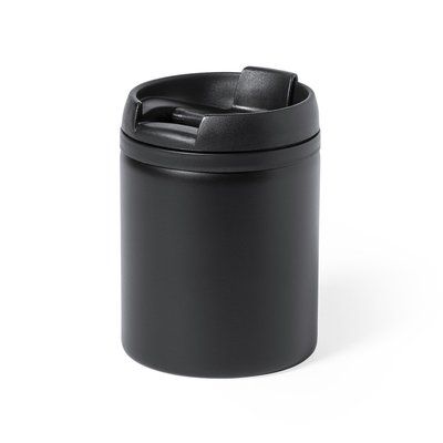 Vaso Térmico Acero 160ml con Tapa Dosificadora Negro