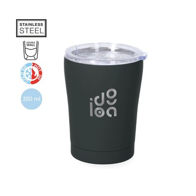 Vaso Térmico Acero Inoxidable 350 ml acabado caucho