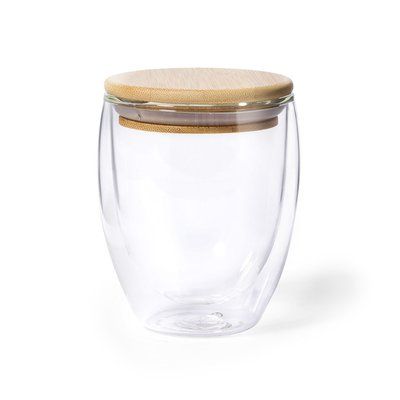 Vaso Térmico de Cristal/Bambú 250ml