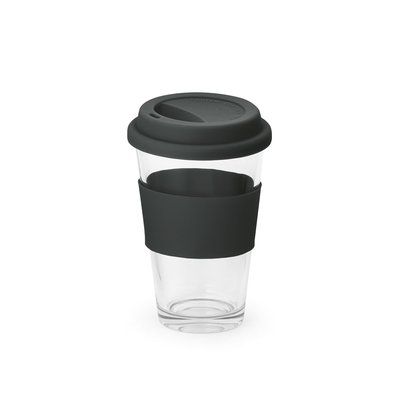 Vaso de Viaje 330mL con Tapa Negro