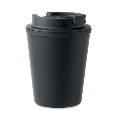 Vaso Viaje Eco Doble Pared 300ml Negro