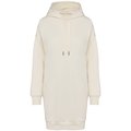 Vestido sudadera Beige / Blanco S