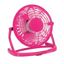 Ventilador de mesa publicitario con USB Fucsia