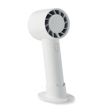 Ventilador portátil de escritorio y soporte de teléfono Blanco