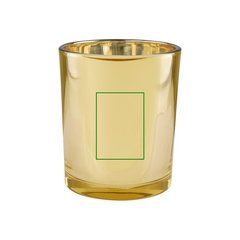 Vela Aromática Bergamota 85gr Vaso Dorado | Frontal