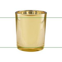 Vela Aromática Bergamota 85gr Vaso Dorado | Frontal