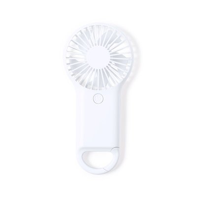 Ventilador Portátil con Mosquetón Blanco