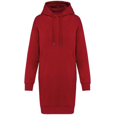 Vestido sudadera Hibiscus Red S