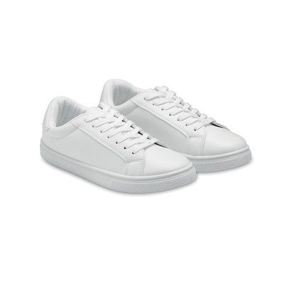 Zapatillas PU Ligeras suela goma Blanco