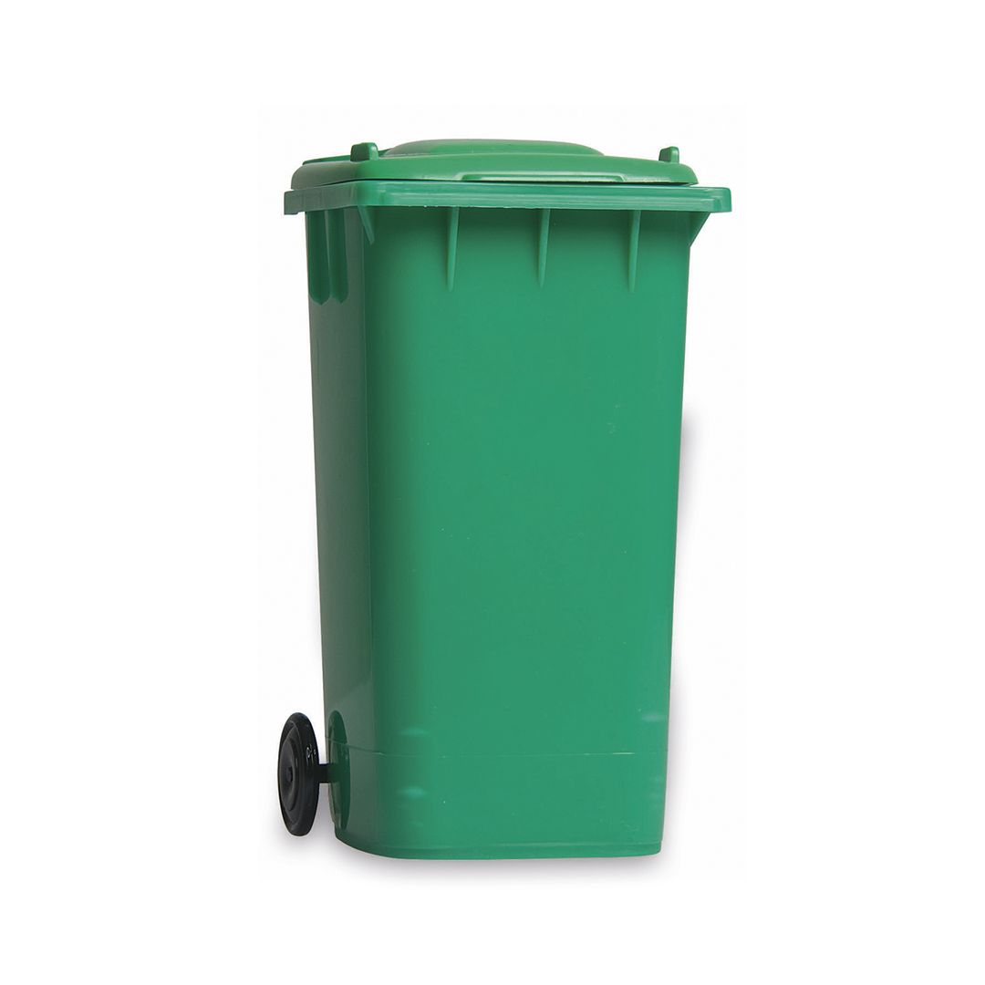 Cubo de basura de reciclaje verde de 240L